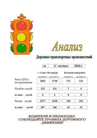 Окно ГИБДД 11 месяцев 2024 года.